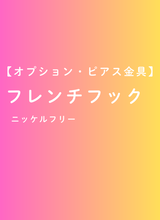 【オプション・ピアス金具】フレンチフック（1ペア）