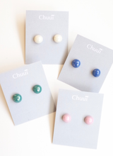 プチピアス（パール・ブルー)