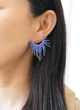 サンフラワーピアス（ブルー）