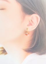 ミニ・カンガピアス（マーブル模様・ロッソオレンジMIX)