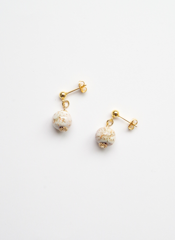 ミニ・カンガピアス（スプラッシュ模様・クリームMIX)