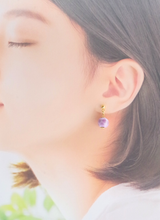 ミニ・カンガピアス（ドット柄・ラベンダーMIX)