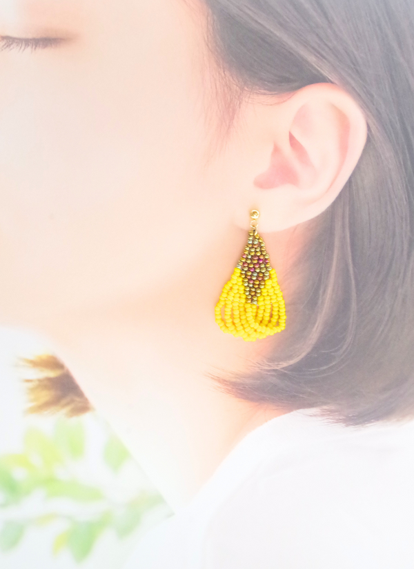 リーフピアス（レモン)
